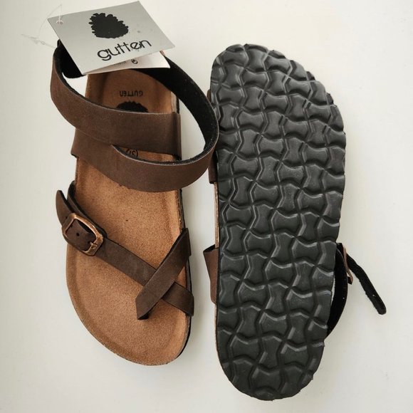 Brand New Leather Sandals, size 6.5 - Picture 2 of 3